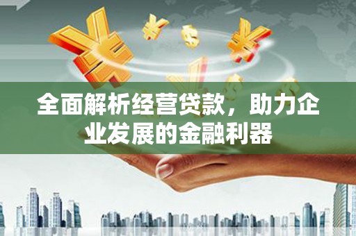 昆山全面解析经营贷款，助力企业发展的金融利器