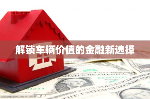 昆山解锁车辆价值的金融新选择
